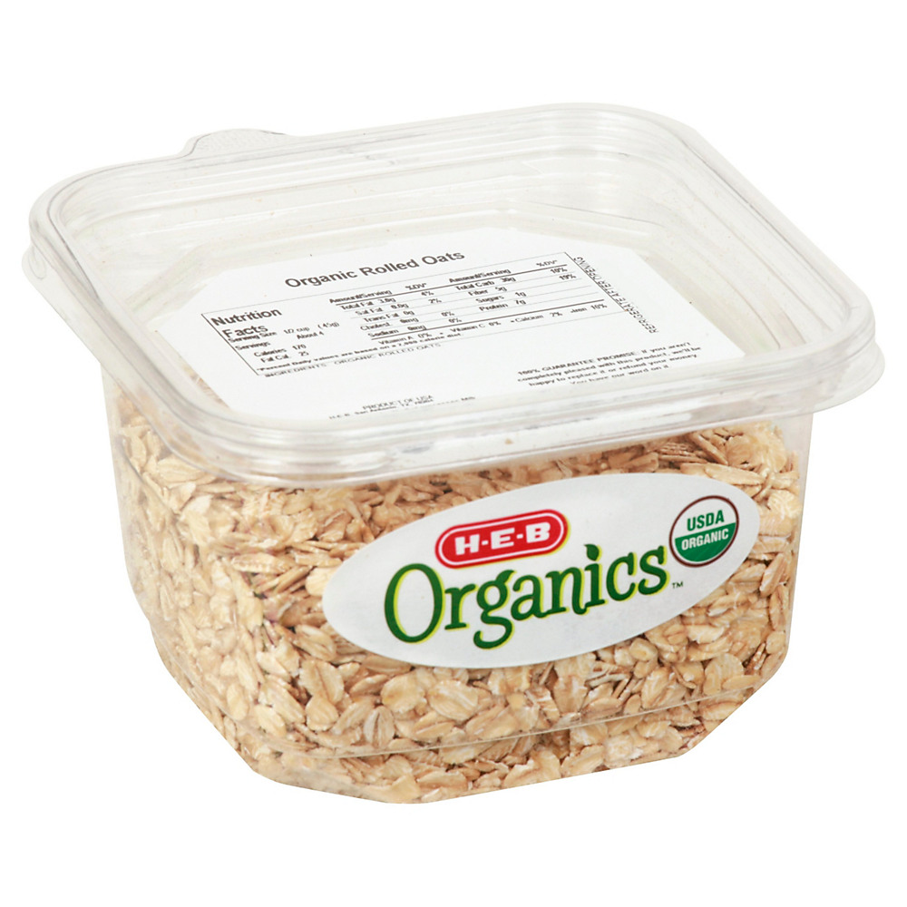 Calories in H-E-B Organics Rolled Oats, 6.35 oz