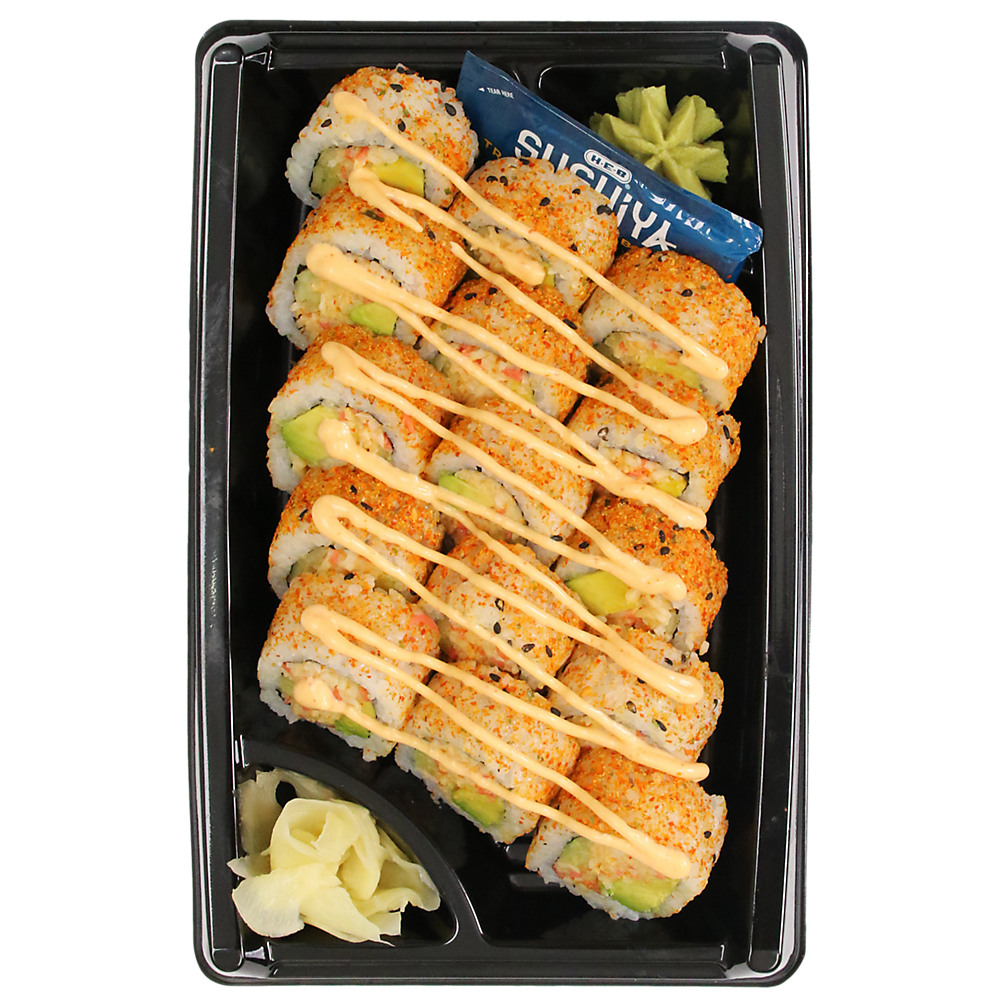 Calories in H-E-B Sushiya Spicy California Roll Value Pack, 15 pc
