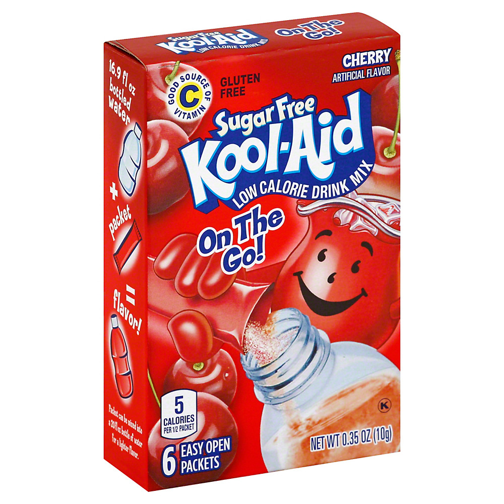 Calories in Kool-Aid On the Go! Zero Cherry Drink Mix, 6 ct