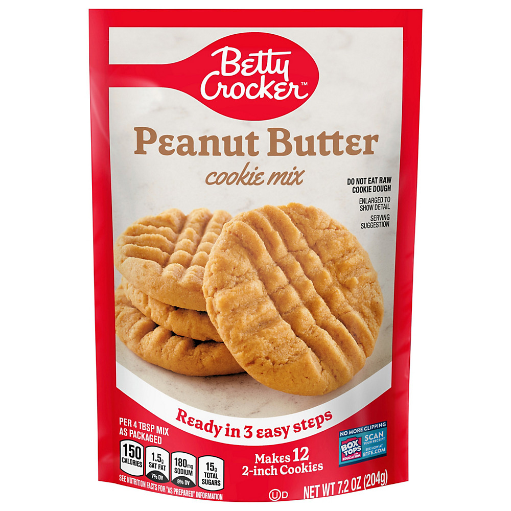 Calories in Betty Crocker Snack Size Peanut Butter Cookie Mix, 7.2 oz