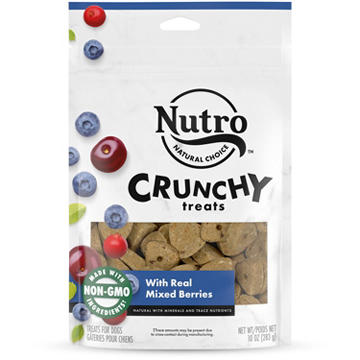 Nutro Crunchy Dog Treats - Real Mixed Berries, 10 oz