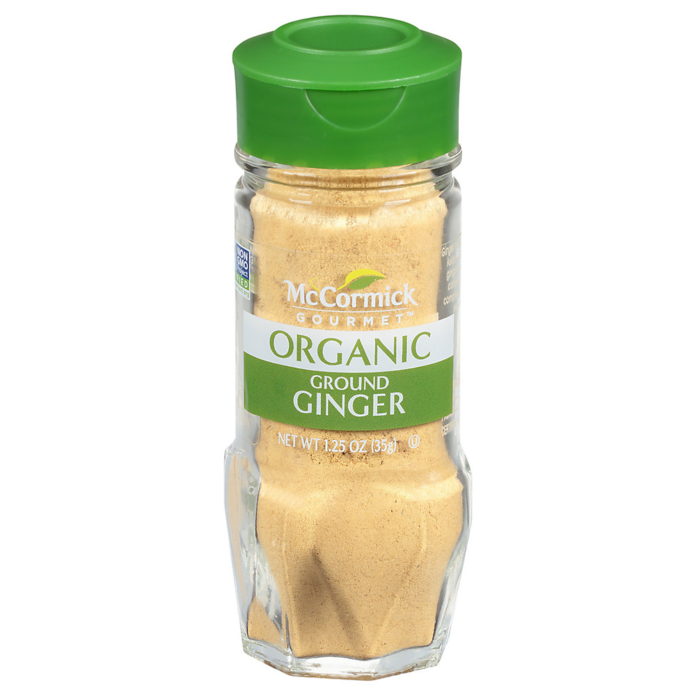 Calories in McCormick Gourmet Organic Ground Ginger, 1.25 oz