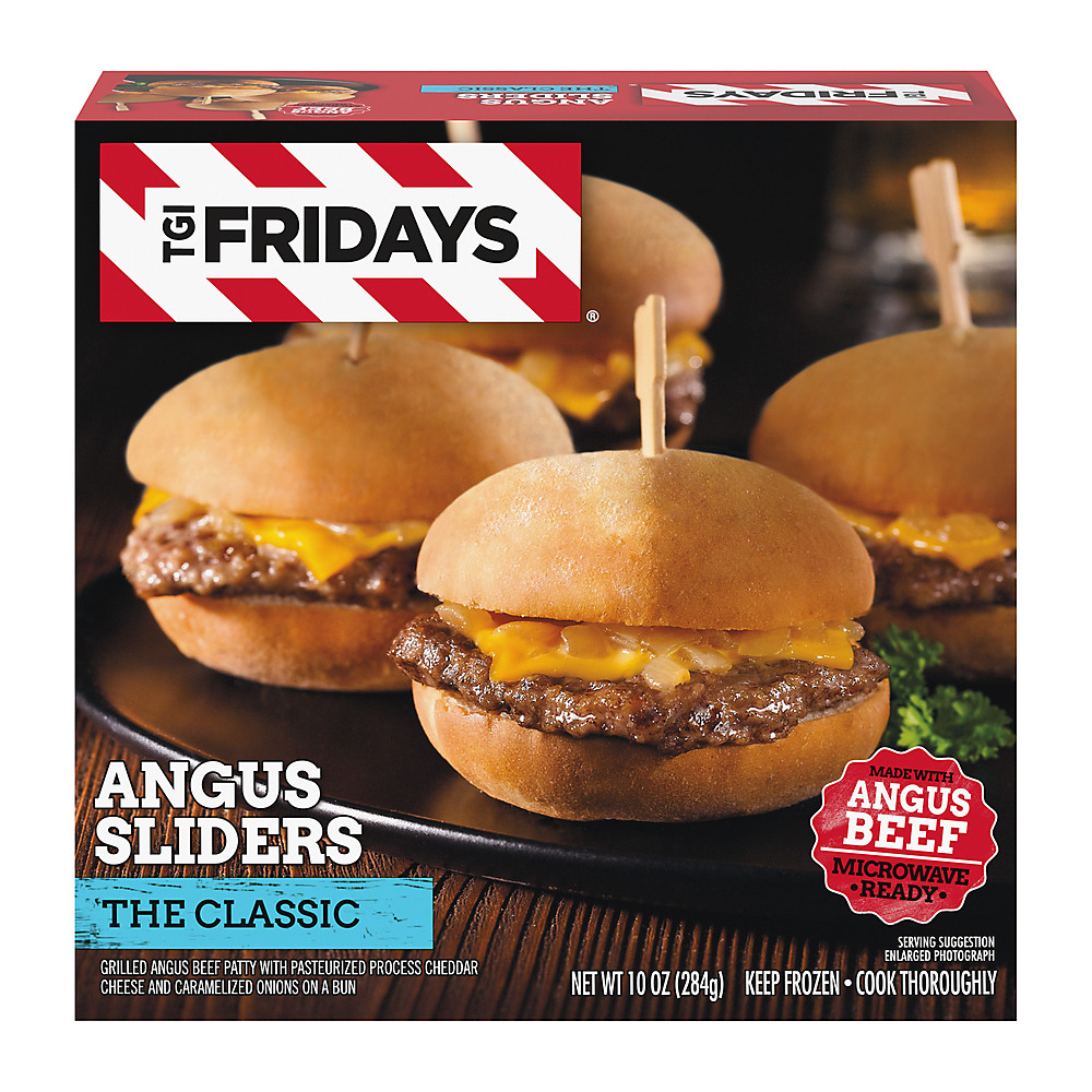 Calories in TGI Fridays The Classic Angus Sliders, 10 oz