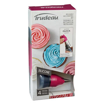 Trudeau Silicone Reusable Decorating Four Piece Set, EACH