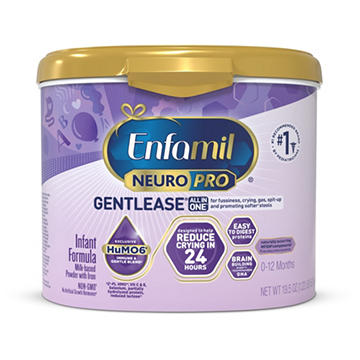 Enfamil NeuroPro Gentlease Baby Formula for Easing Fussiness, Gas, Spit-up in 24 Hrs, 19.5 oz