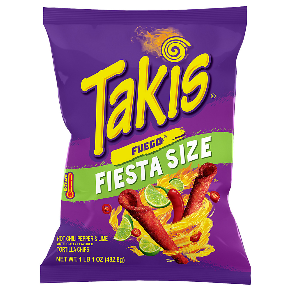 Calories in Barcel Takis Fuego Fiesta Size, 20 oz