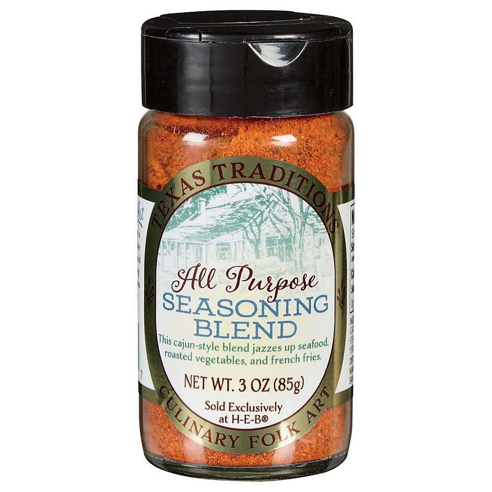 Calories in Texas Traditions All Purpose Seasoning Blend, 3 oz