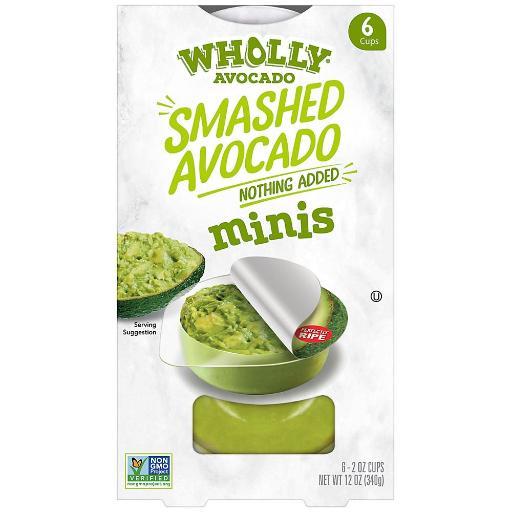 Calories in Wholly Guacamole Chunky Avocado Minis Snack Packs, 6 ct