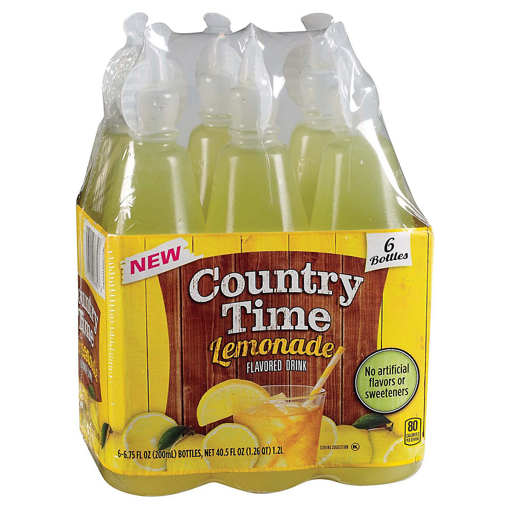Calories in Country Time Lemonade 6.75 oz Bottles, 6 pk
