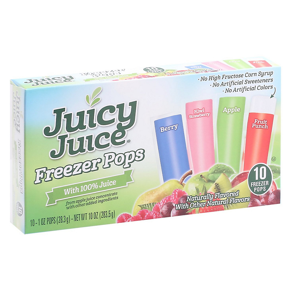 Calories in Juicy Juice 100% Juice Freezer Pops, 10 ct