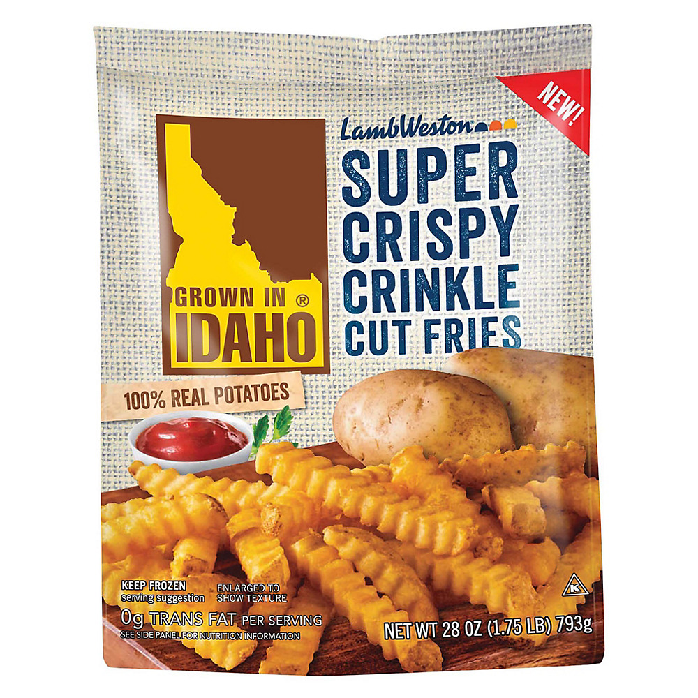 Calories in Lamb Weston Grown In Idaho Super Crispy Crinkle Cut Fries, 28 oz