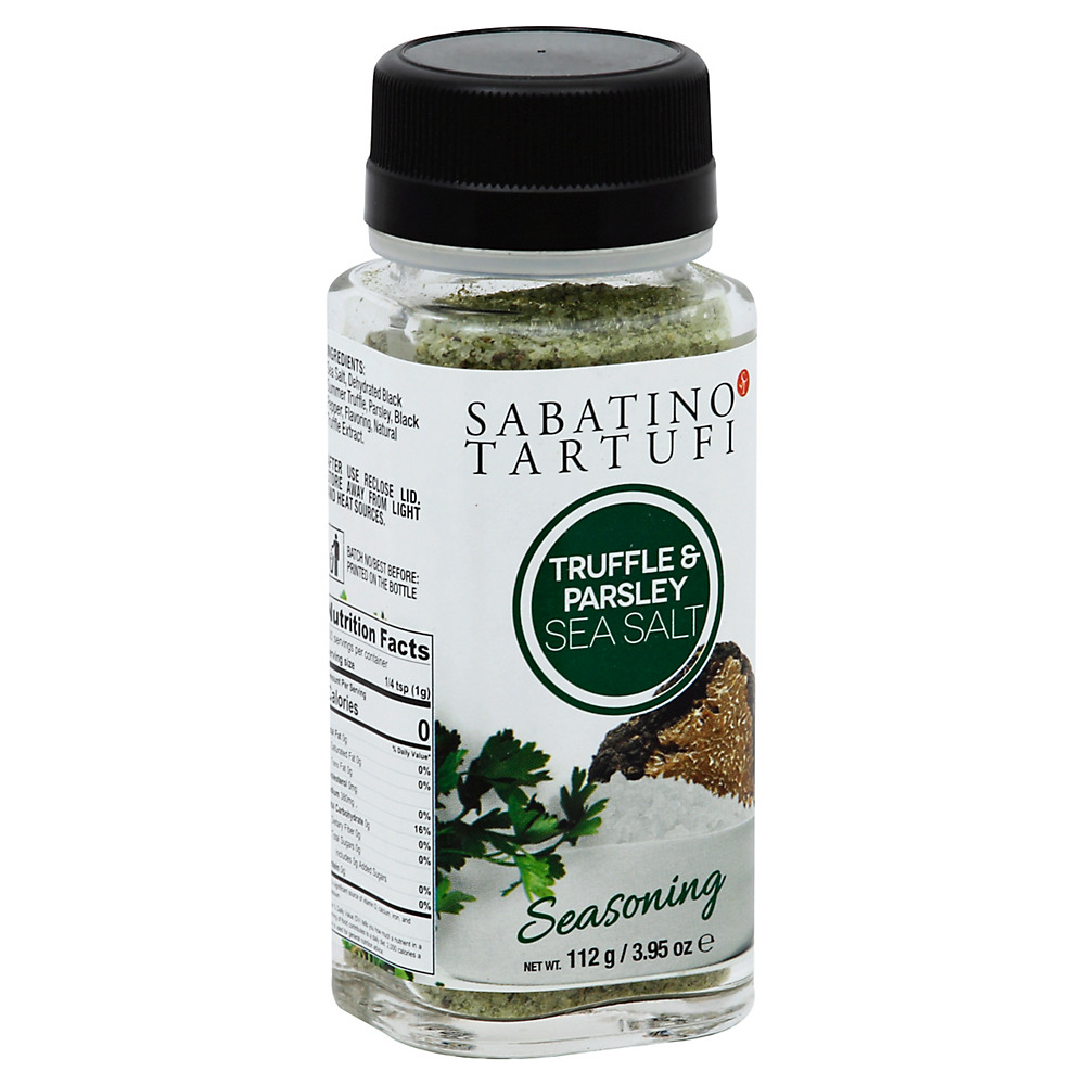 Calories in Sabatino Tartufi Truffle & Parsley Sea Salt Seasoning, 3.95 oz