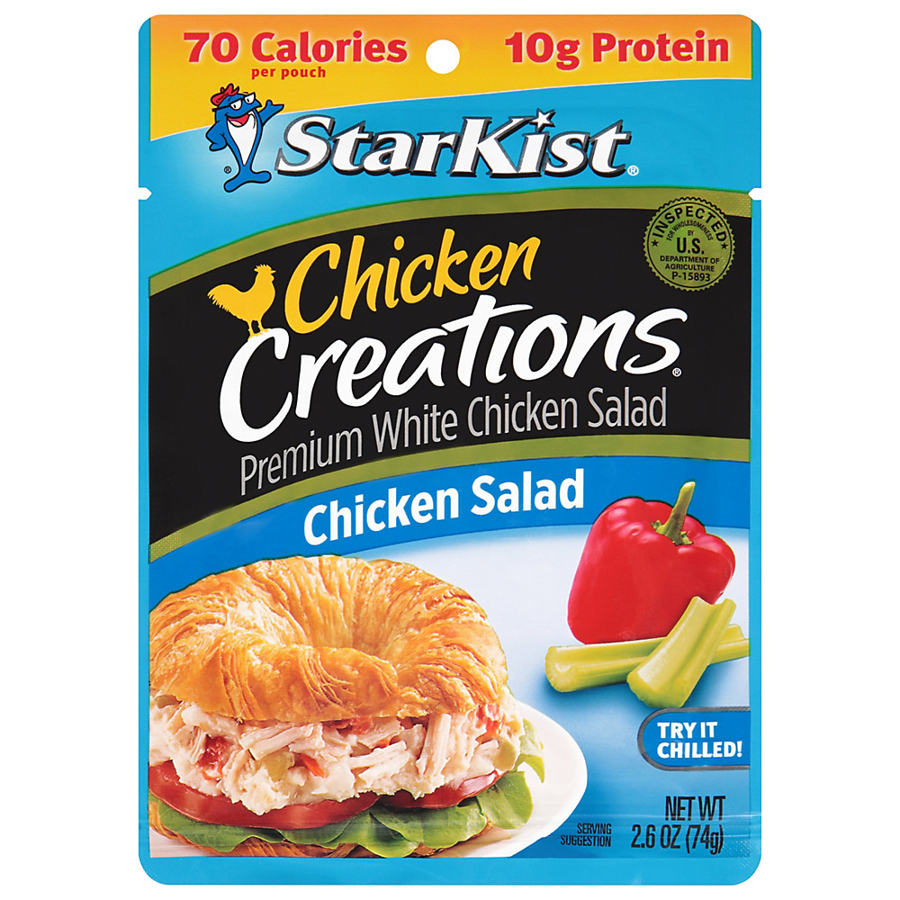 Calories in StarKist Chicken Creations Chicken Salad Pouch, 2.6 oz
