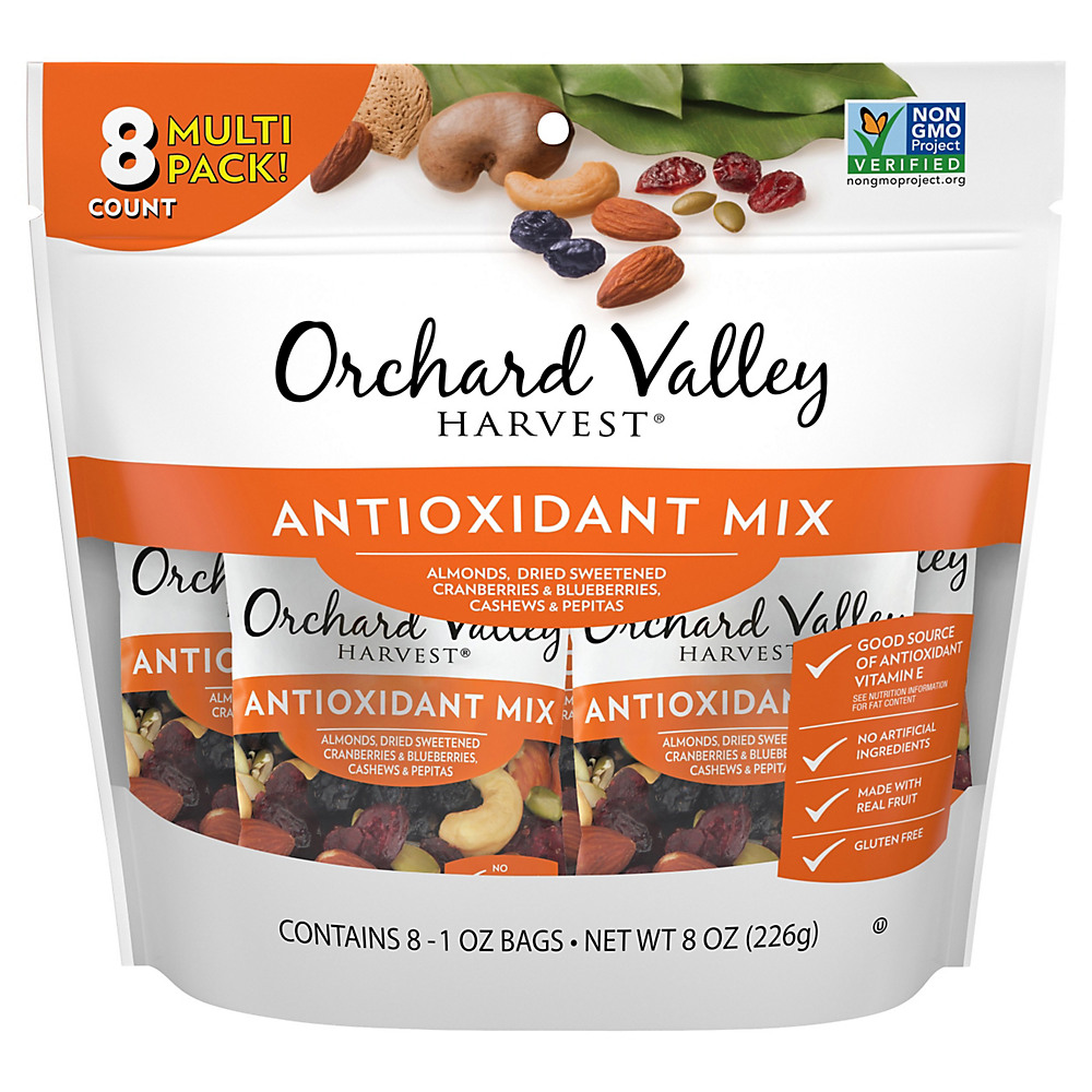 Calories in Orchard Valley Harvest Antioxidant Mix, 8 ct