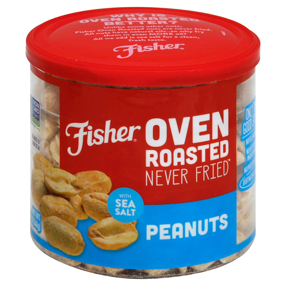 Calories in Fisher Oven Roasted Peanuts, 12 oz