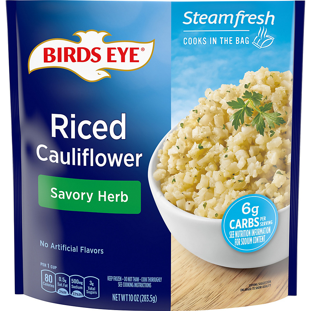 Calories in Birds Eye Steamfresh Savory Herb Riced Cauliflower , 10 oz