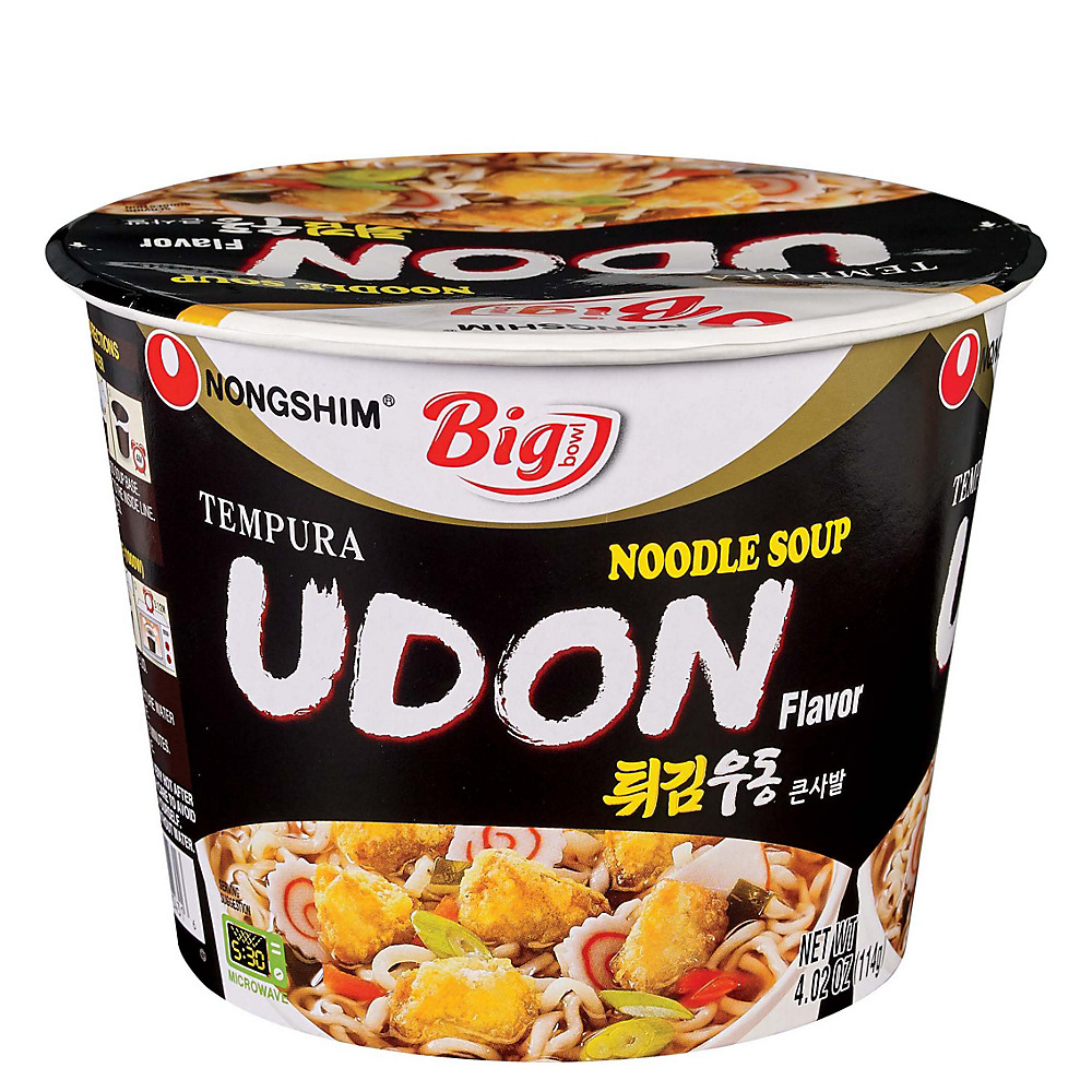 Calories in Nongshim Tempura Noodle Udon Big Bowl Soup, 4.02 oz