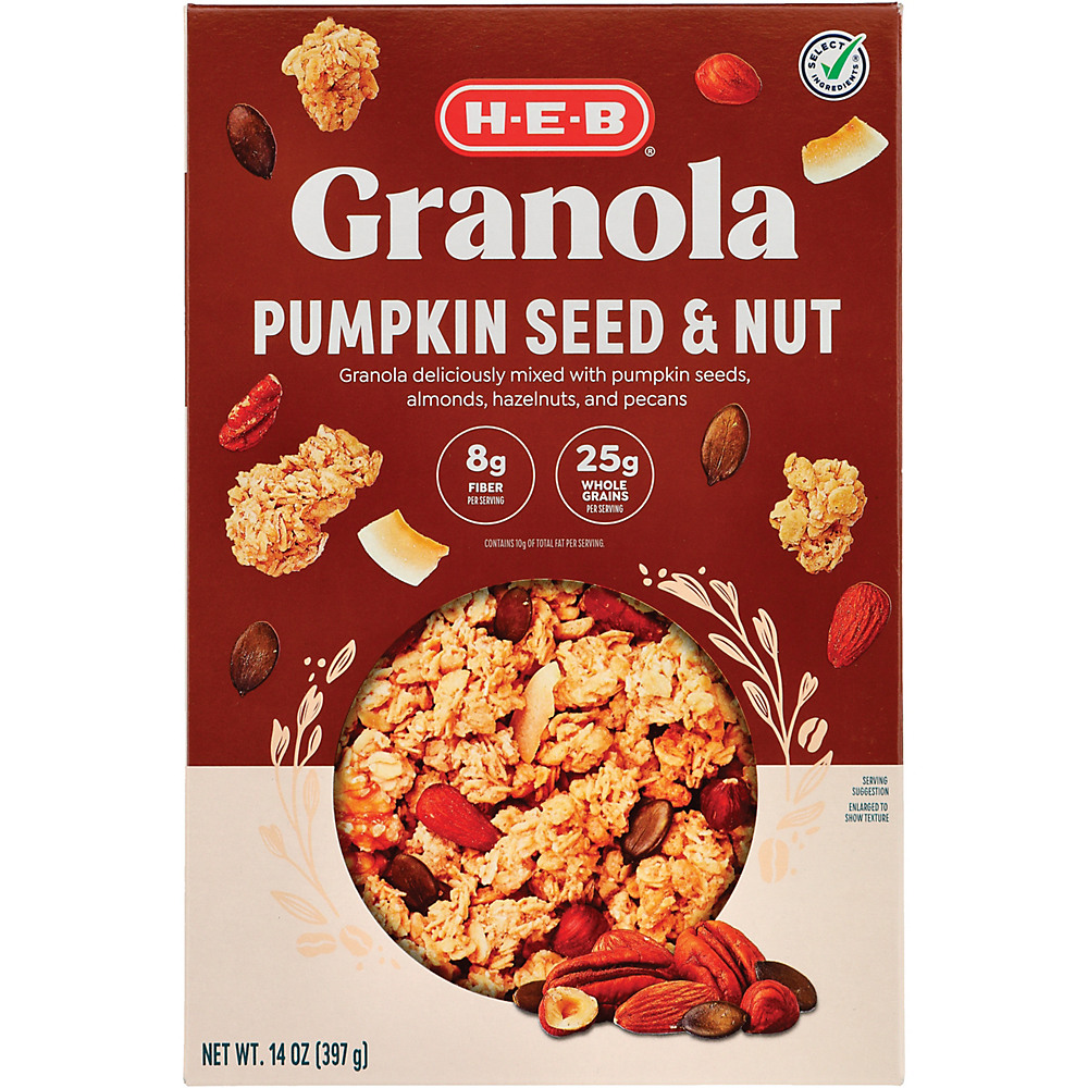 Calories in H-E-B Select Ingredients Multi Fit Granola with Mixed Nuts, 14 oz