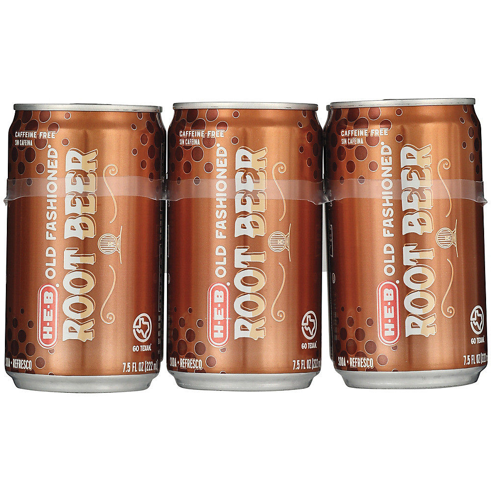 Calories in H-E-B Root Beer 7.5 oz Cans, 6 pk