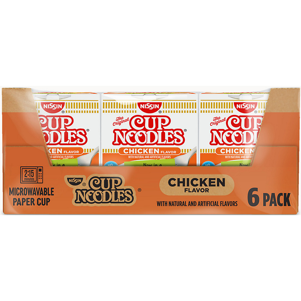 Calories in Nissin Chicken Cup Noodles Value Pack, 6 ct