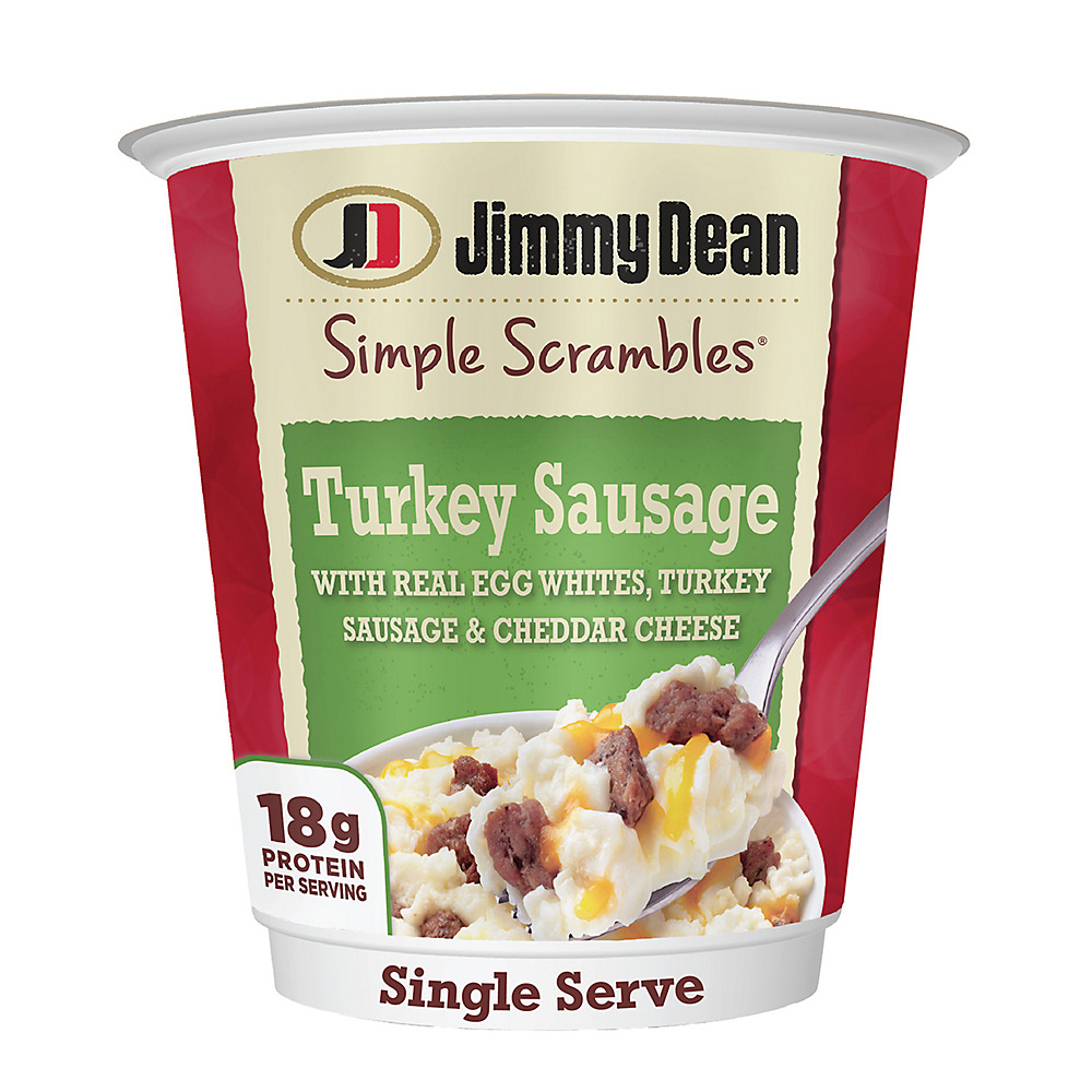 Calories in Jimmy Dean Simple Scrambles Turkey Sausage & Cheddar Cheese  , 5.35 oz