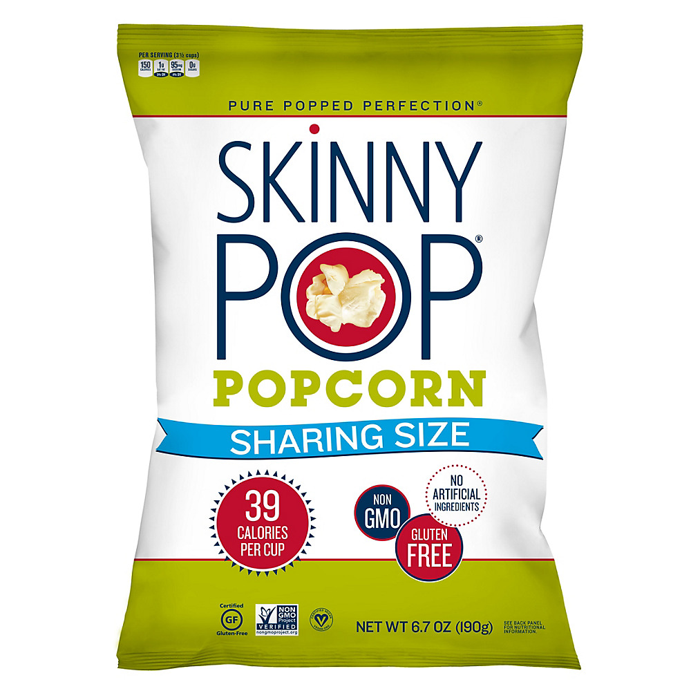 Calories in SkinnyPop Original Popcorn Sharing Size, 6.7 oz