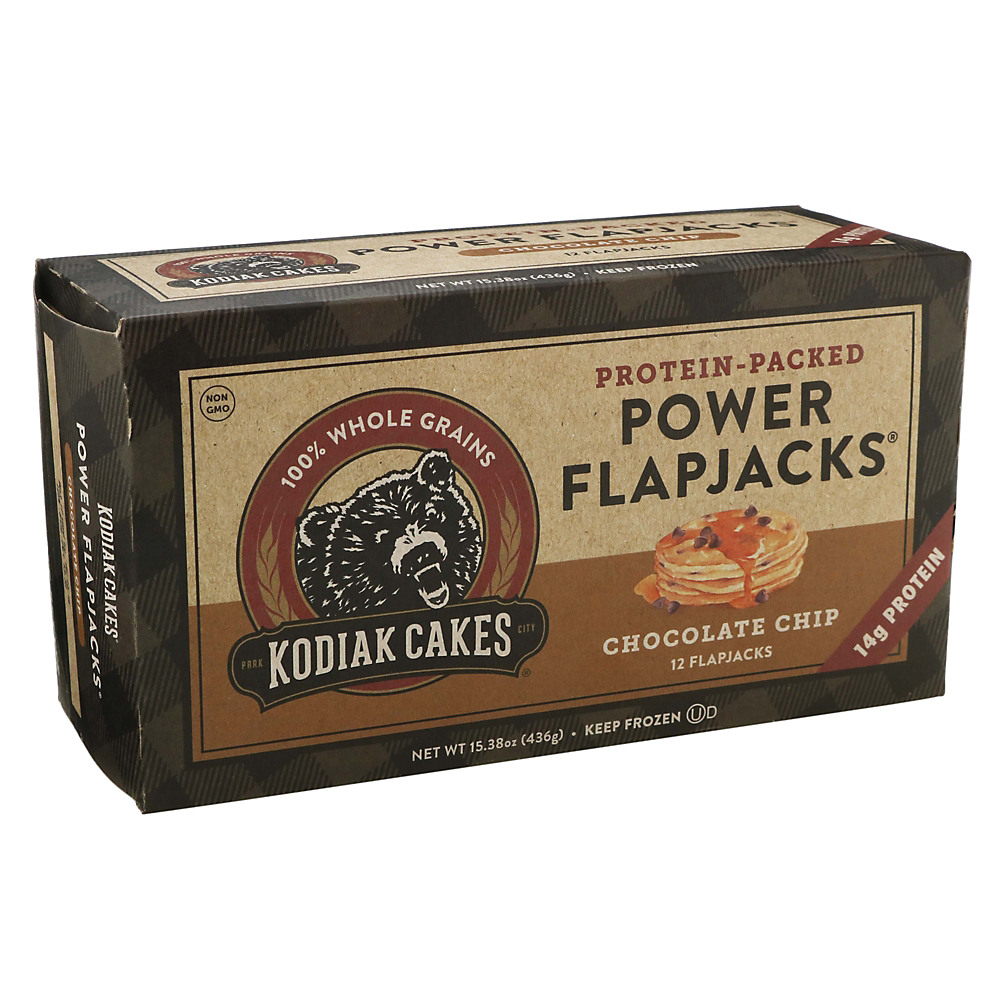 Calories in Kodiak Cakes Chocolate Chip Power Flapjacks, 12 ct