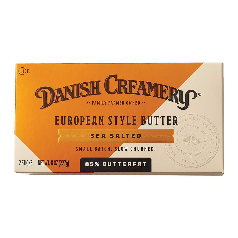 Calories in Danish Creamery Sea Salt European Style Butter, 8 oz