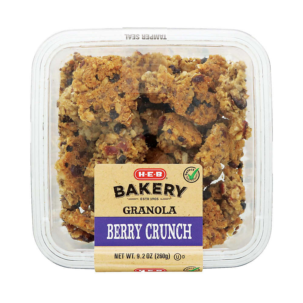 Calories in H-E-B Select Ingredients Berry Crunch Granola, 9.2 oz