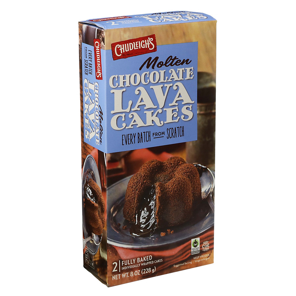 Calories in Chudleigh's Molten Chocolate Lava Cakes, 8 oz