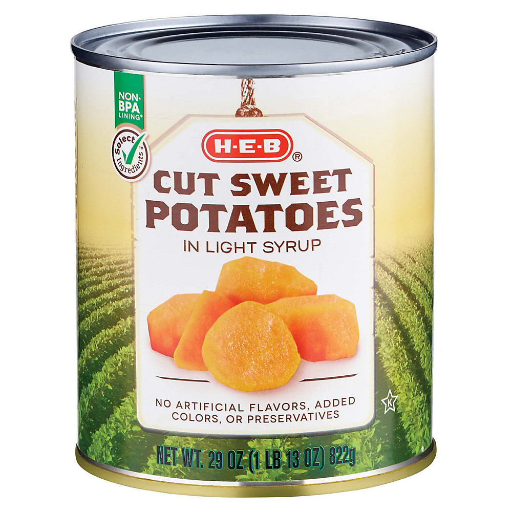 Calories in H-E-B Select Ingredients Cut Sweet Potatoes, 29 oz