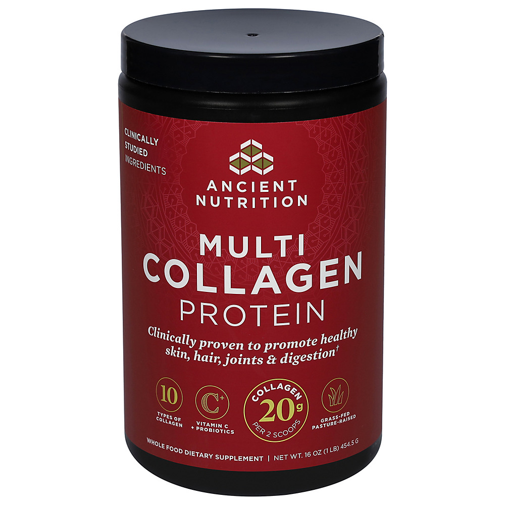 Calories in Ancient Nutrition Multi Collagen All-In-One Protein Powder, 16.2 oz