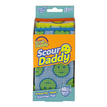 Scrub Daddy Scour Daddy Scouring Pads, 3 pk