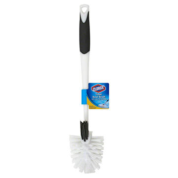Clorox Under The Rim Toilet Bowl Brush White And Gray, EACH