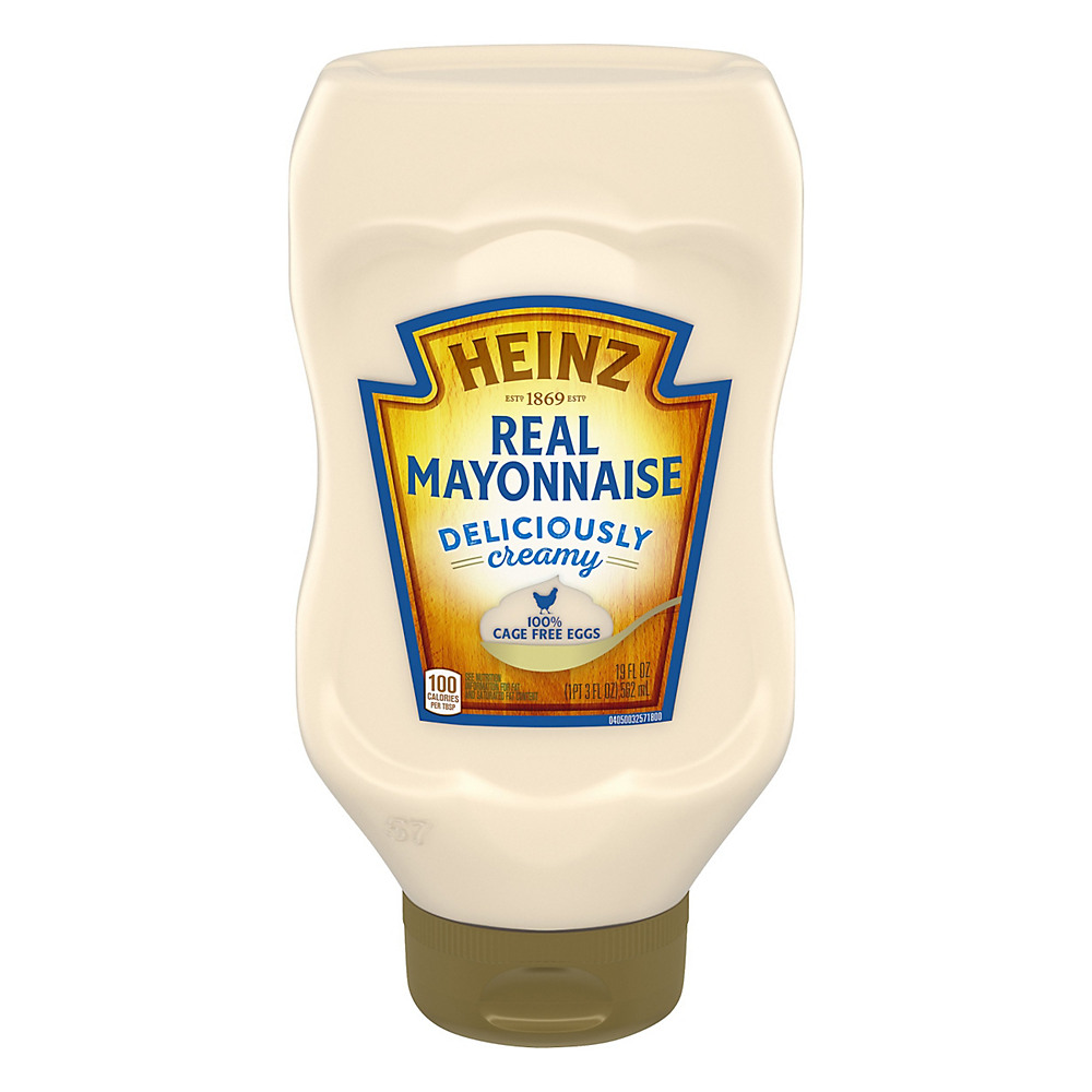Calories in Heinz Real Mayonnaise Squeeze Bottle, 19 oz
