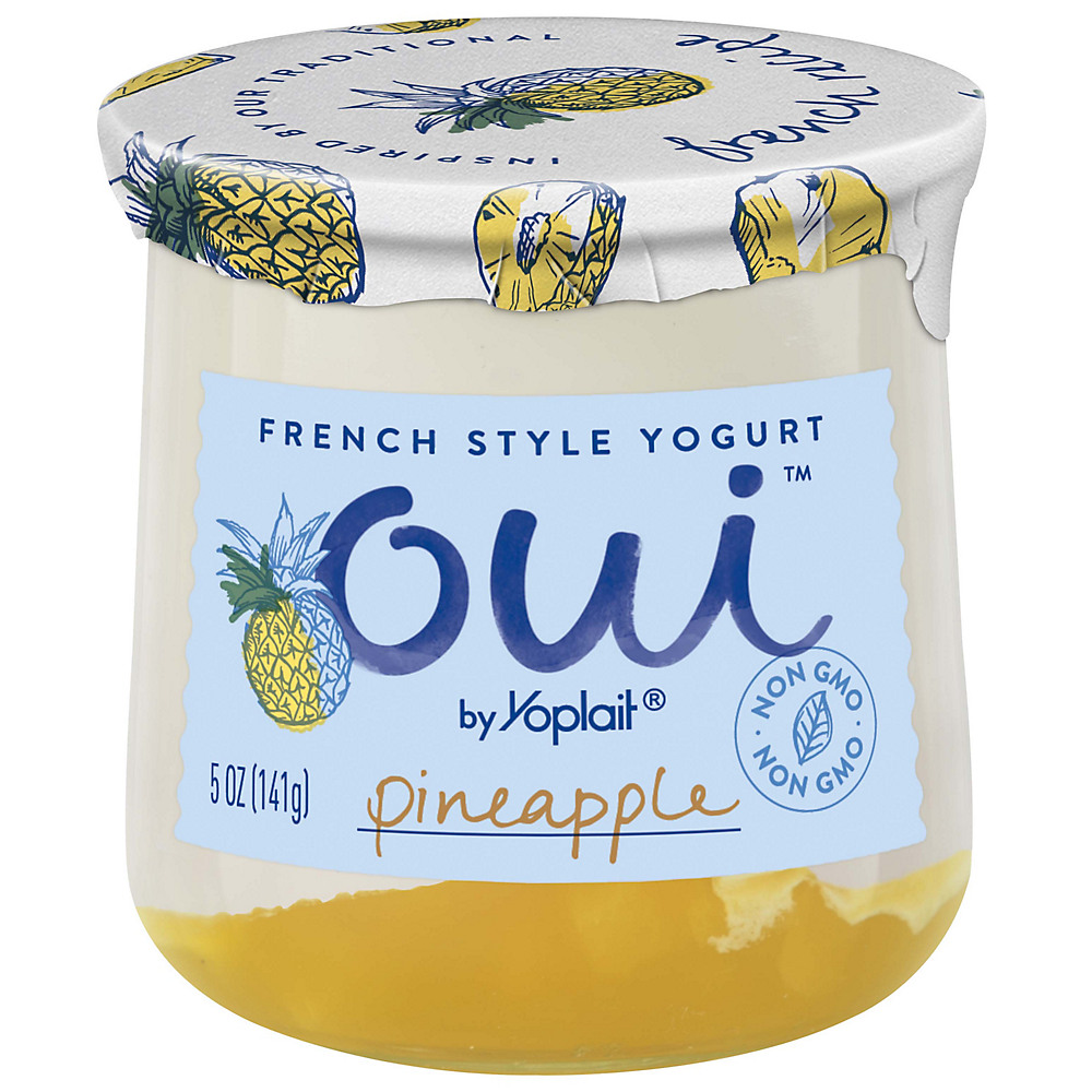 Calories in Yoplait Oui Pineapple Yogurt, 5 oz