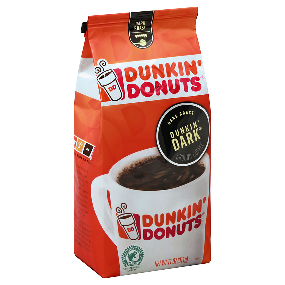 Calories in Dunkin' Donuts Dunkin' Dark Roast Ground Coffee, 11 oz