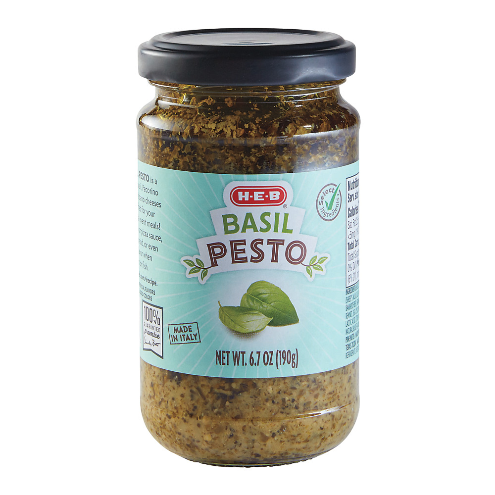 Calories in H-E-B Select Ingredients Basil Pesto, 6.7 oz