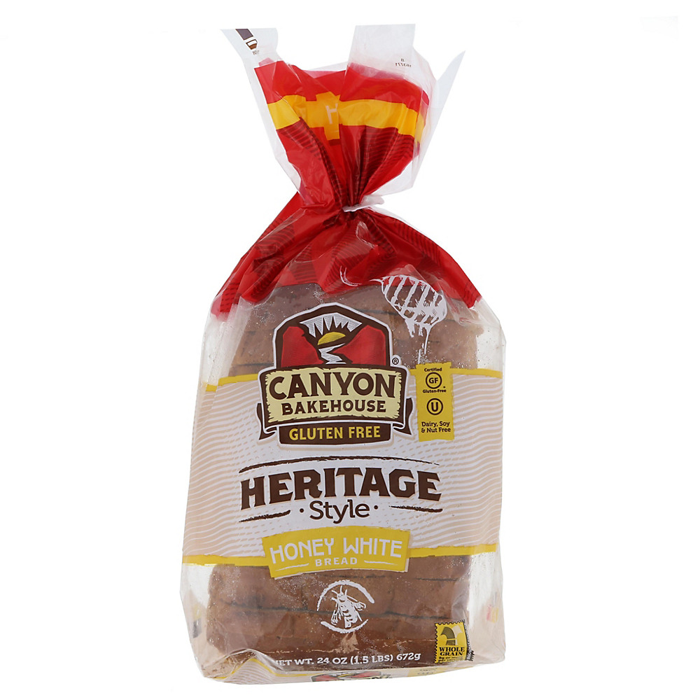 Calories in Canyon Bakehouse Gluten Free Heritage Style Honey White Bread, 24 oz