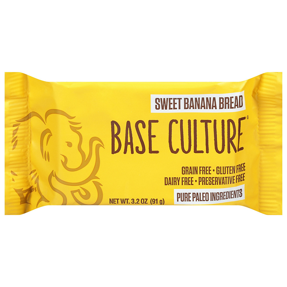 Calories in Base Culture Sweet Banana Bread , 3.2 oz