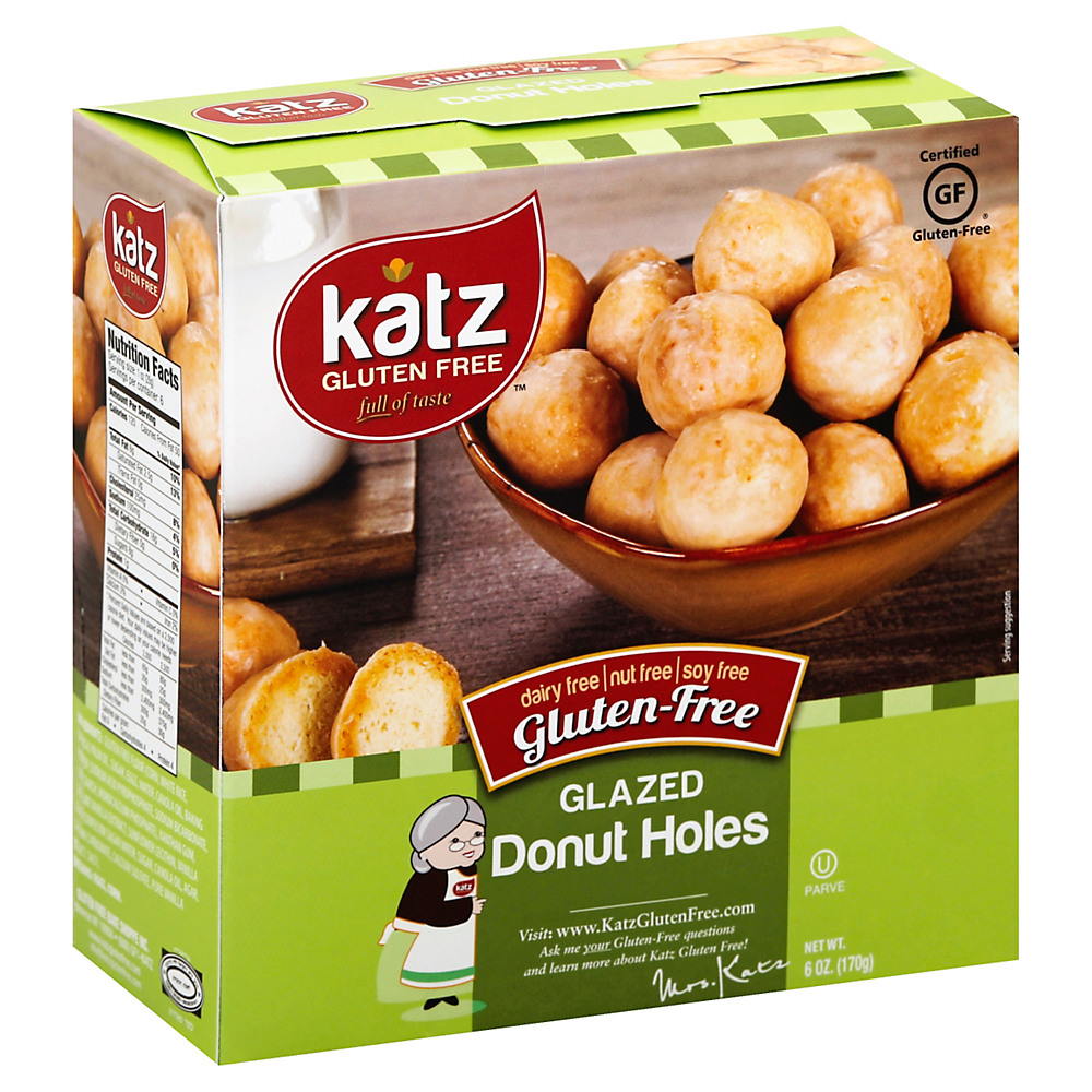 Calories in Katz Gluten Free Glazed Donut Holes, 6 oz