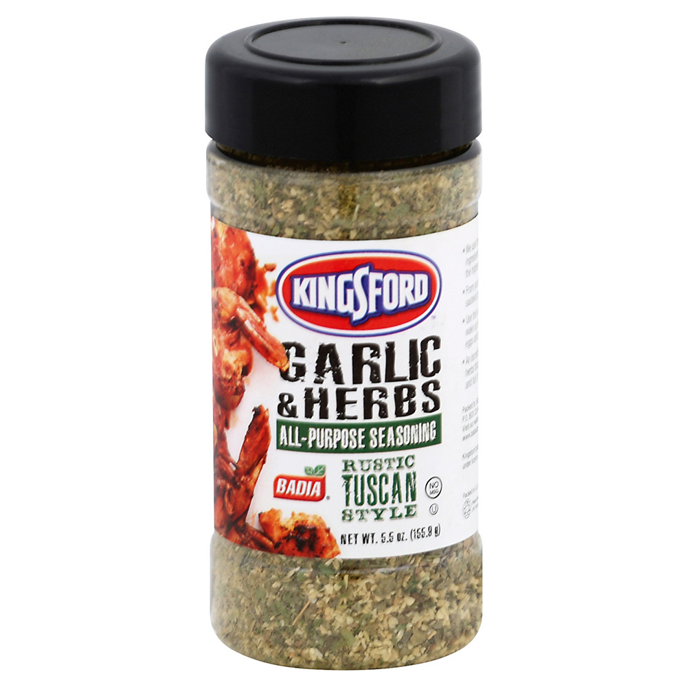 Calories in Kingsford Garlic & Herbs All Purpose Seasoning, 5.5 oz