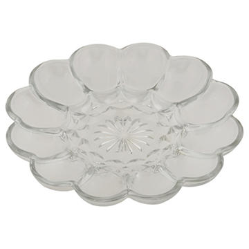 Anchor Hocking Presence Glass Egg Plate