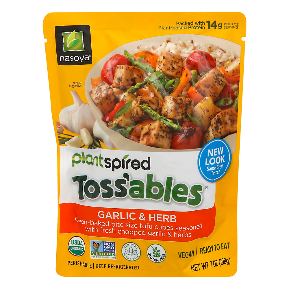 Calories in Nasoya Garlic & Herb Plantspired Tossables, 7 oz