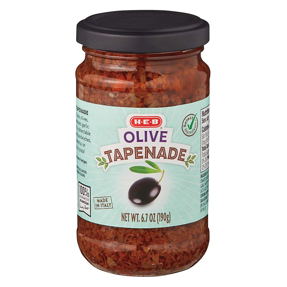 Calories in H-E-B Select Ingredients Olive Tapenade, 6.7 oz