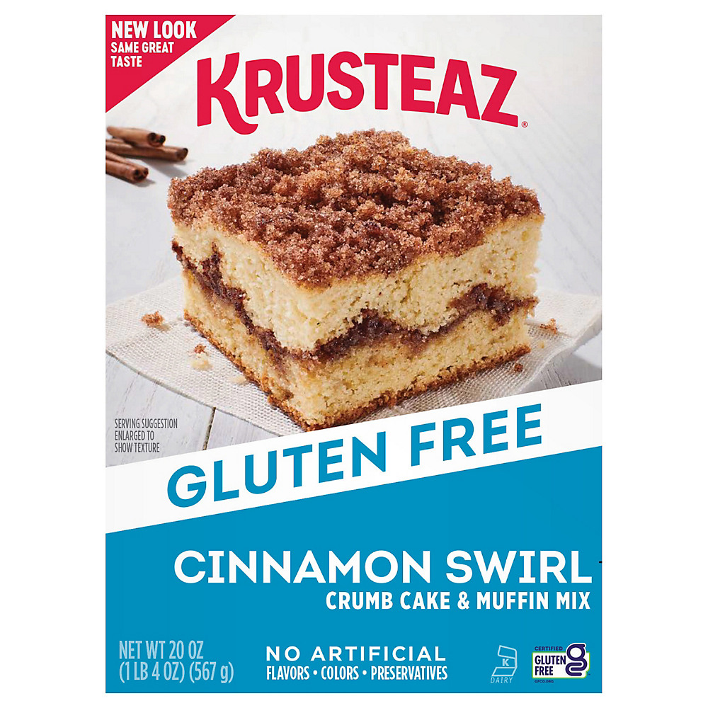Calories in Krusteaz Gluten Free Cinnamon Crumb Cake & Muffin Mix, 20 oz
