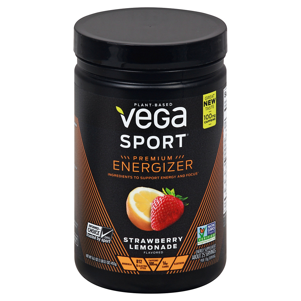 Calories in Vega Sport Energizer Strawberry Lemon Tub, 16.1 oz