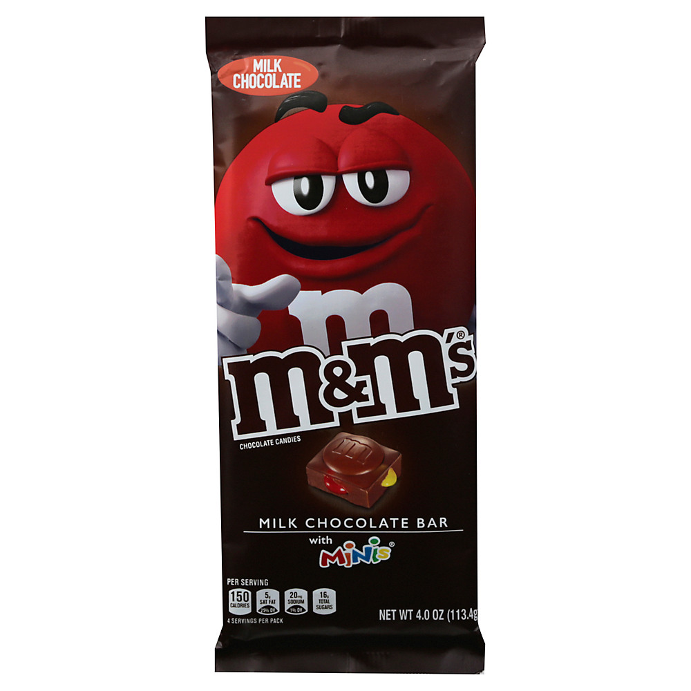 Calories in M&M's Minis, Milk Chocolate Candy Bar, 4 oz