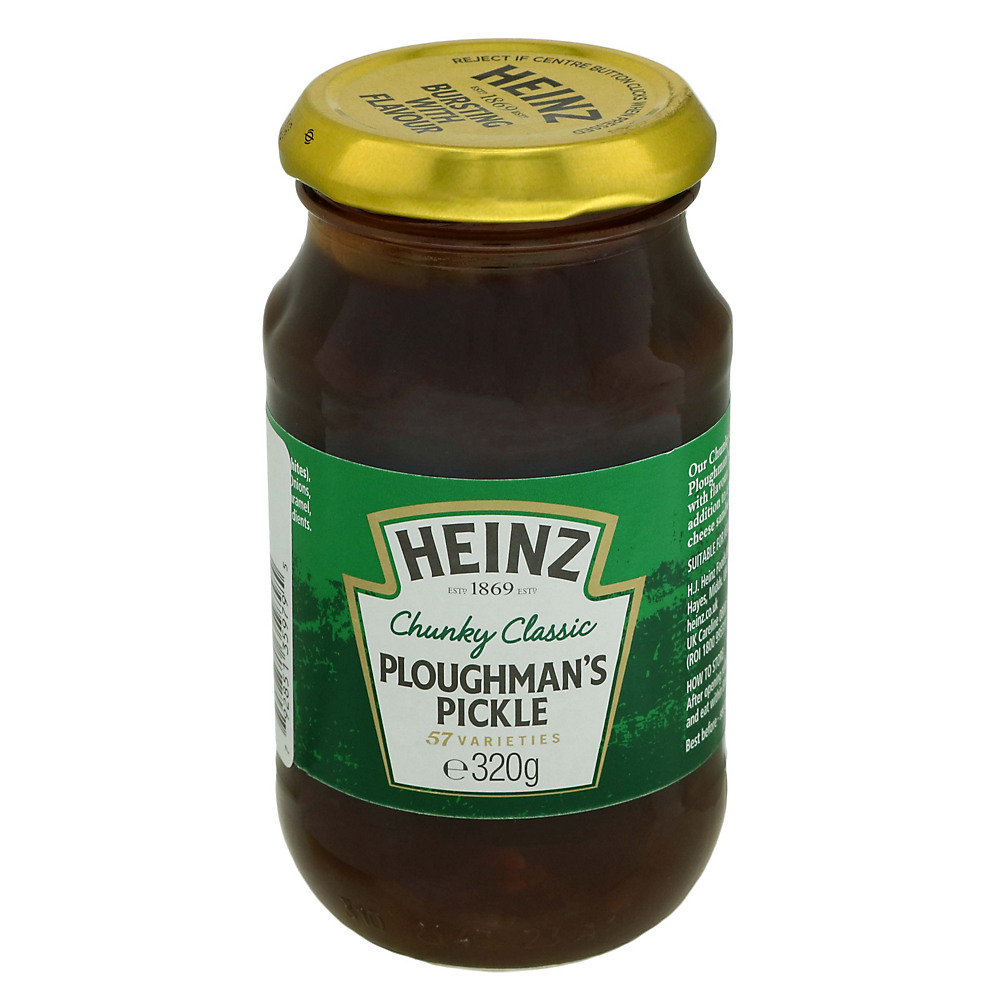 Calories in Heinz Chunky Classic Ploughman's Pickle, 11.2 oz