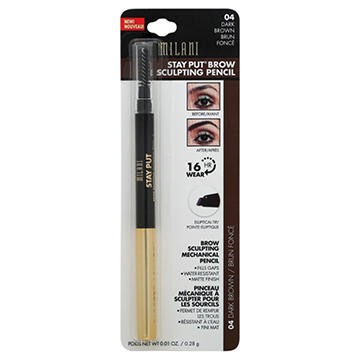 Milani Stay Put Brow Sculpting Mechanical Pencil Dark Brown, .01 oz